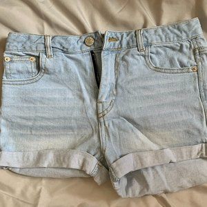 faded women's shorts